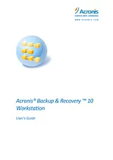 Acronis backup recovery 10 workstation 사용자 설명서