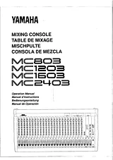 Yamaha MC1603 Справочник Пользователя