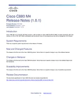 Cisco Cisco C880 M4 Storage Subsystem 릴리즈 노트
