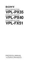 Sony VPL-PX35 Справочник Пользователя