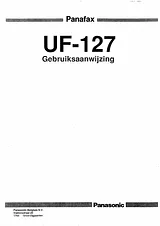 Panasonic uf-127 지침 매뉴얼