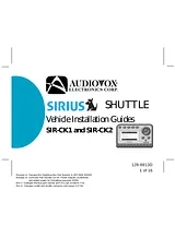Audiovox SIR-CK1 Guida All'Installazione