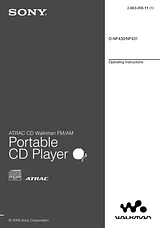 Sony D-NF431 User Manual