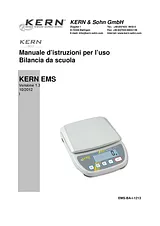Kern Parcel scales Weight range bis 6 kg EMS 6K0.1 Manuale Utente
