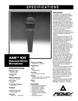 Peavey AAM 835 Справочник Пользователя