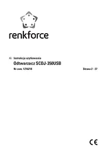 Renkforce DJ CD Player SCDJ-350USB SCDJ-350USB Fiche De Données