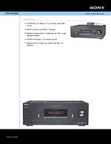 Sony str-dg600 Guida Specifiche