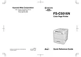 KYOCERA FS-C5016N Quick Reference Card