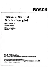 Bosch MKM 6000 用户手册
