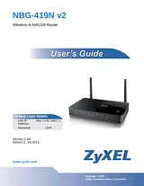 ZyXEL Communications NBG-419N ユーザーズマニュアル