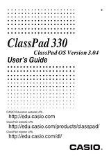 Casio classpad 330 3.04 사용자 설명서