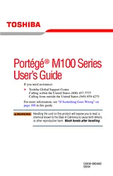 Toshiba M100 User Guide