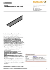 Weidmueller Weidmüller 1248150000 CH20M BUS-PROFIL TS 35X7.5/250 Measuring Transducer Content: 1 pc(s) 1248150000 Техническая Спецификация
