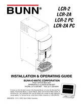 Bunn LCR-2 사용자 매뉴얼