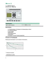 Eaton Moeller EASY721-DC-TC Control Relay, 24Vdc 274121 Data Sheet