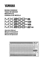 Yamaha MX200-8 Manual Do Utilizador