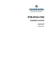 Emerson RTM-ATCA-7350 用户手册