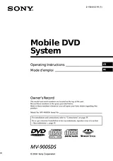 Sony MV-900SDS Manual