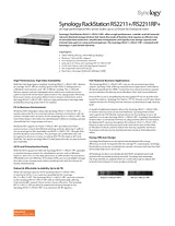Synology RS2211RP+ 20TB RS2211RP+/20TB 产品宣传页