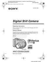 Sony MVC-CD200 Справочник Пользователя