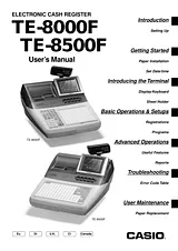 Casio TE-8500F Manual De Usuario
