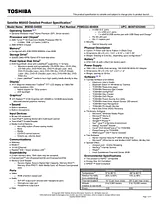 Toshiba M505D-S4930 PSMGQU-004004 User Manual