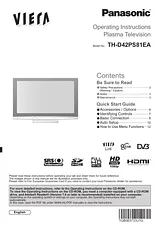 Panasonic THD42PS81EA Mode D’Emploi