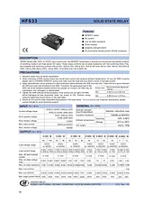 Hongfa HFS33/D-100D40M-L Solid State Relay HFS33/D-100D40M-L Ficha De Dados