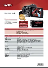 Rollei Movieline SD-5 40005 Leaflet