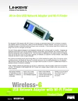 Linksys WUSBF54G Fascicule
