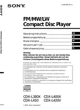 Sony CDX-L410 Manual De Usuario