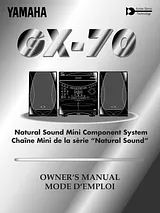 Yamaha GX-70 Manuel D’Utilisation