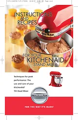 KitchenAid Artisan® Series 5-Quart Tilt-Head Stand Mixer Use & Care Manual