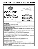 Emerson CF925WW00 Manual Do Utilizador