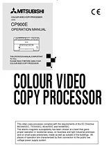 Mitsubishi Electronics CP900E Manual Do Utilizador