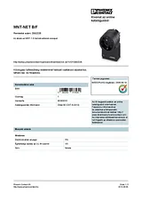 Phoenix Contact Type 3 surge protection device MNT-NET B/F 2882226 2882226 Data Sheet