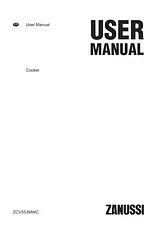 Zanussi ZCV553MWC Manual Do Utilizador