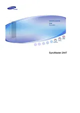 Samsung 244T Benutzerhandbuch