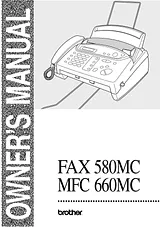 Brother FAX 580MC オーナーマニュアル