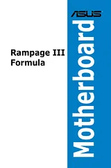 ASUS RAMPAGE III FORMULA Справочник Пользователя