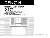 Denon D-107 Manuel D’Utilisation