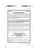 Sony kdl-52ex701 Warranty Information