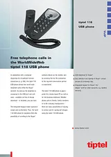 Tiptel USB phone 1083020 Dépliant