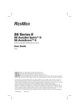 ResMed S8 AutoScore II Справочник Пользователя