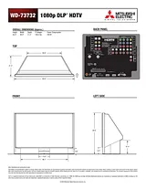 Mitsubishi wd73732 dim Manual De Usuario