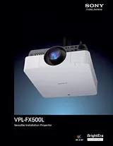 Sony VPL-FX500L Manual Do Utilizador