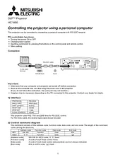 Mitsubishi hc1600 Manuale Supplementare