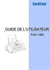 Brother Fax 1360 사용자 가이드