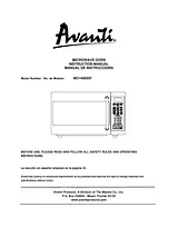 Avanti MO1400SST Manual De Usuario