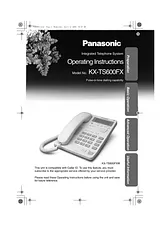 Panasonic kx-ts600fxb User Manual